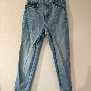 Zara Women's Light Blue Ankle Jeans